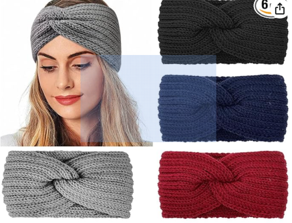 Kavya Diademas Mujer Orejeras Frio Mujer Invierno Turbante Mujer Anchas Cabello Yoga Accesorios pelo Mujer Niña